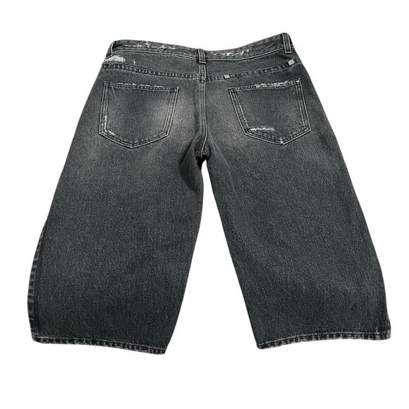 Givenchy Women's Distressed Gray Denim Bermuda Shorts Size 29 - Picture 10 of 15
